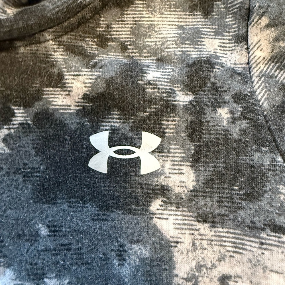 Under Armour Kids' Black and White Tie-Dye Hoodie - Picture 2 of 5